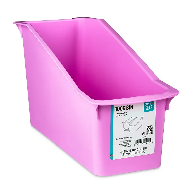 Pen+Gear Book Bin, Desktop Organizer, Violet Glow, 1-Pack - Walmart.com | Walmart (US)