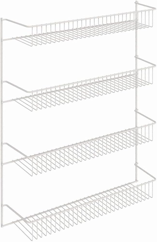 ClosetMaid 8033 4-Tier Wall Rack, 18-Inch Wide, White | Amazon (US)