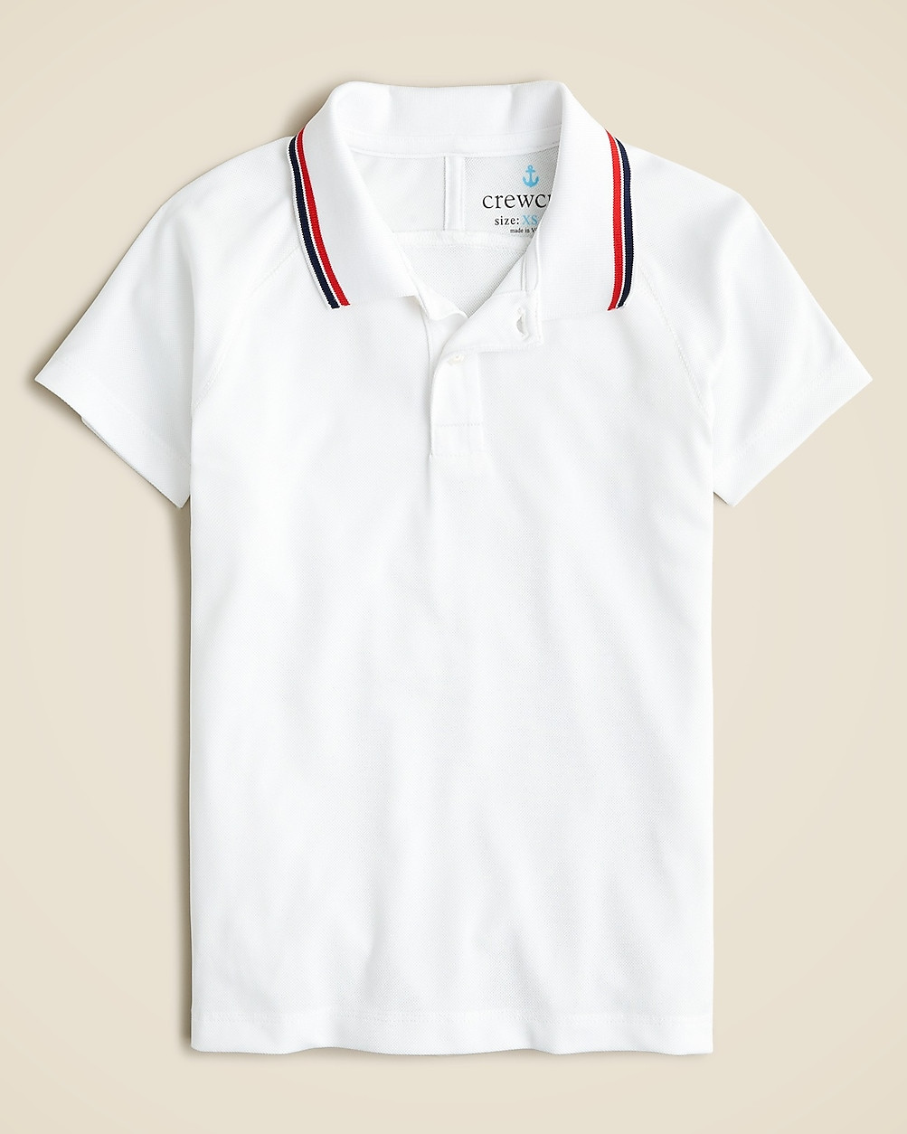 Kids' tipped active piqué polo shirt | J. Crew US