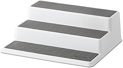 Copco 2555-0189 Non-Skid 3-Tier Spice Pantry Kitchen Cabinet Organizer, 10-Inch, White/Gray | Amazon (US)