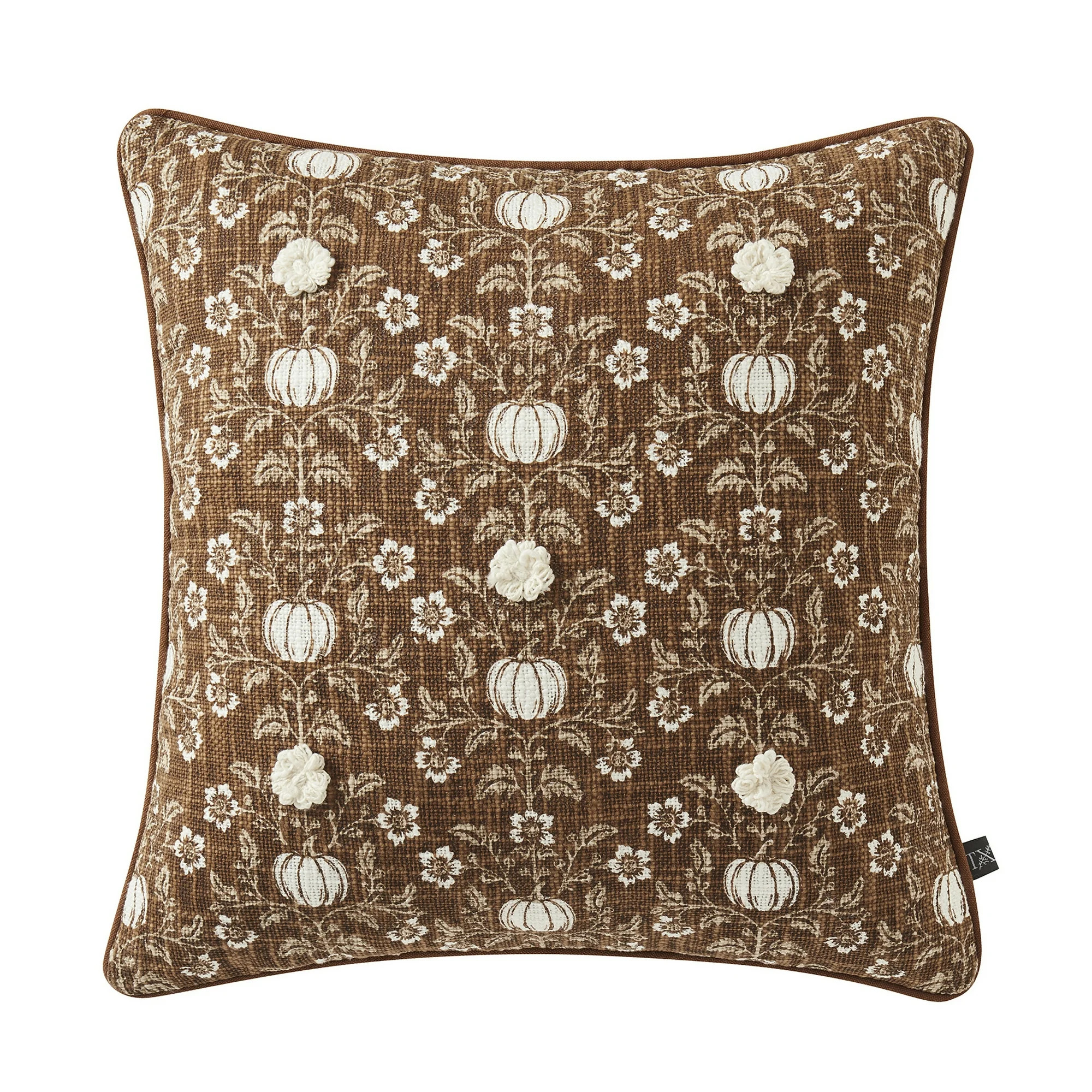 My Texas House 18" x 18" Ginger Fara Floral Decorative Pillow - Walmart.com | Walmart (US)