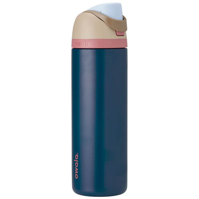 Owala FreeSip Stainless Steel Water Bottle, 24oz, Sleepy Skies Navy | Walmart (US)