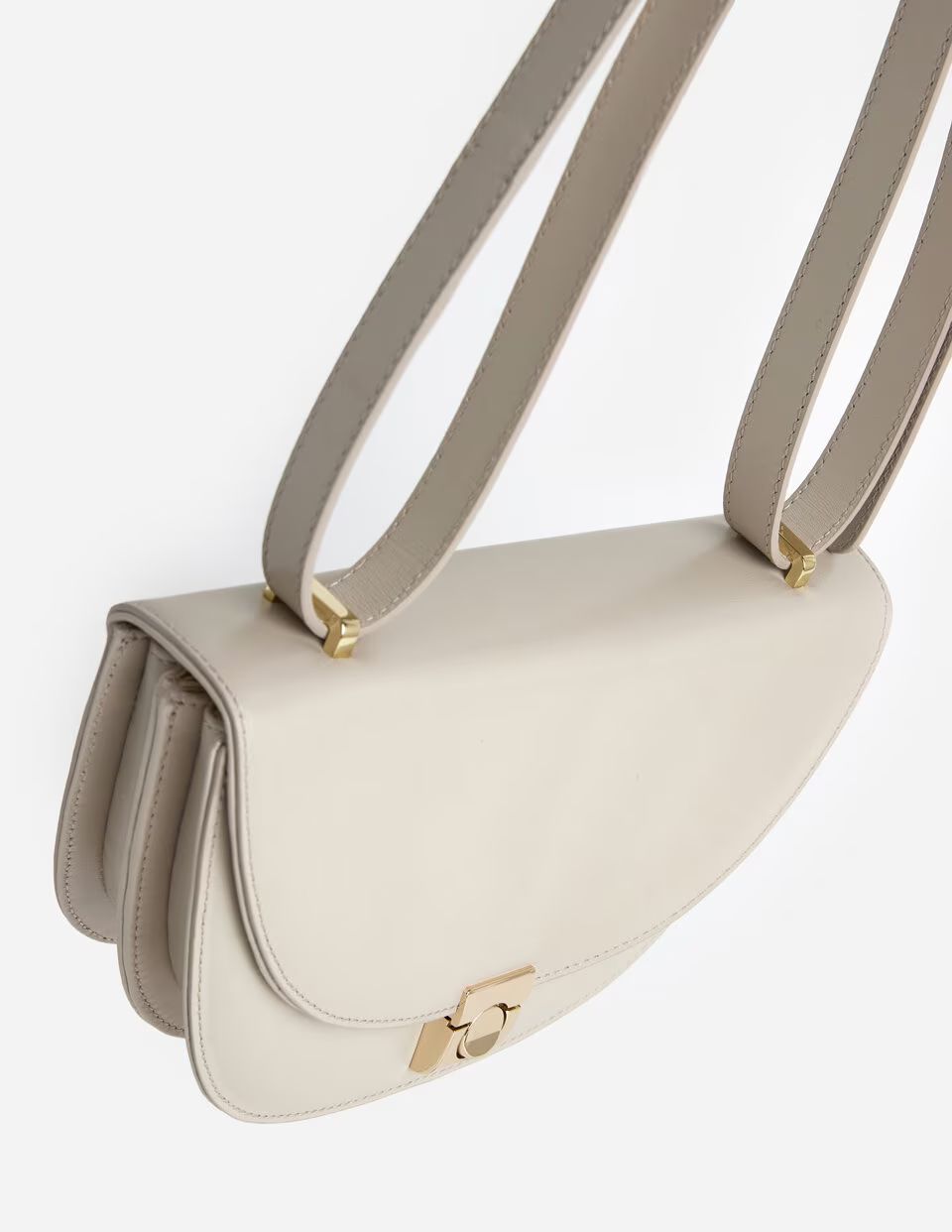 Cindy Cross Body Leather Creme | Flattered