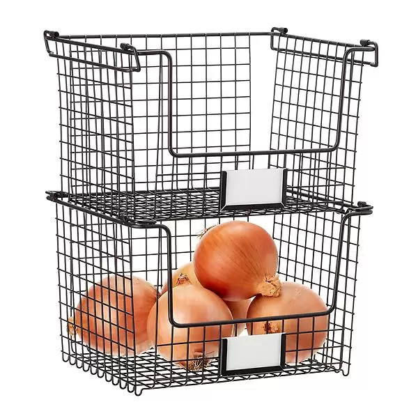 iDesign Stackable Basket | The Container Store