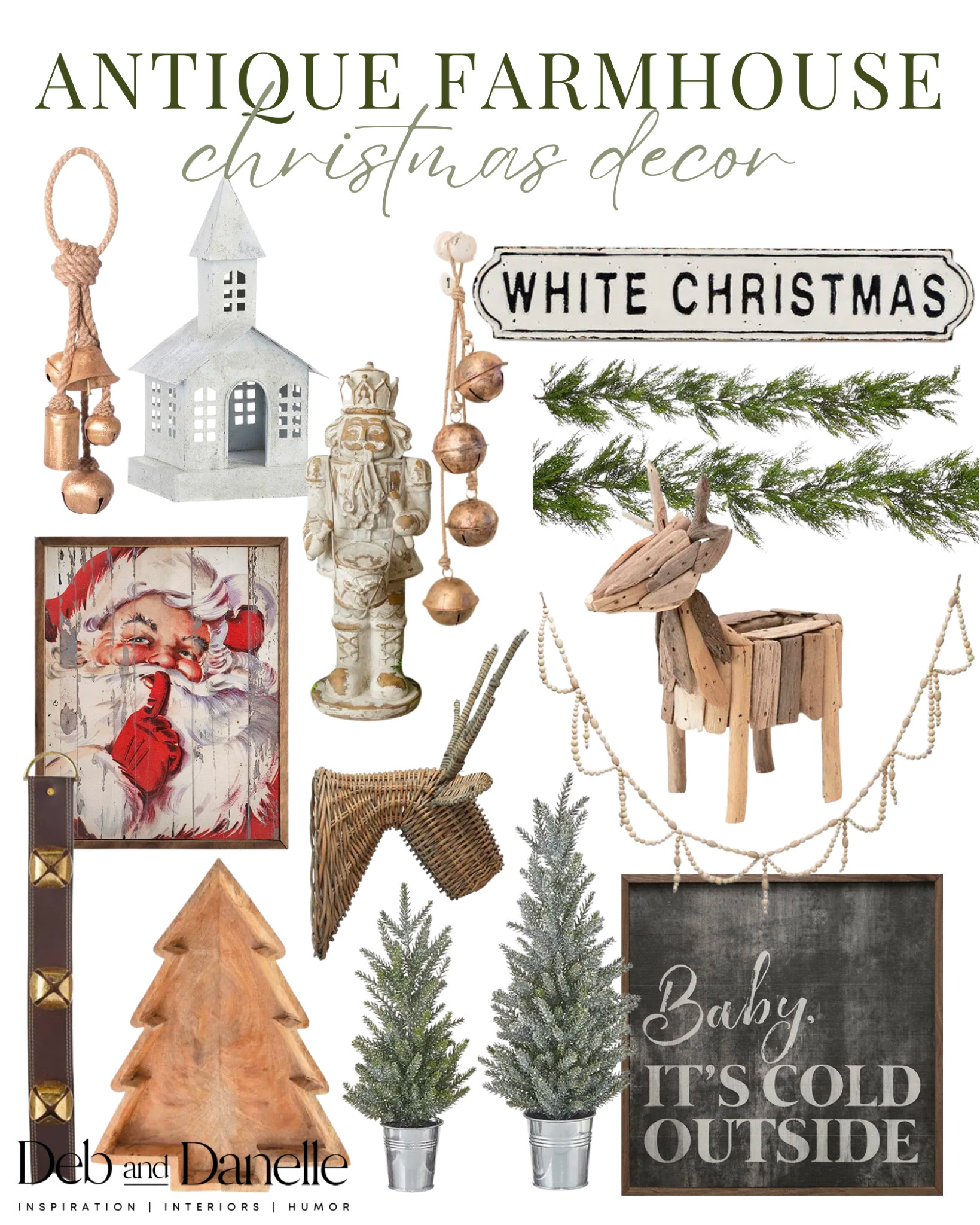 Antique Farmhouse Christmas Decor 

Christmas decor, antique Christmas decor, Christmas garland, Christmas sign, vintage decor, Deb and Danelle 

#LTKHoliday #LTKxAF #LTKSeasonal