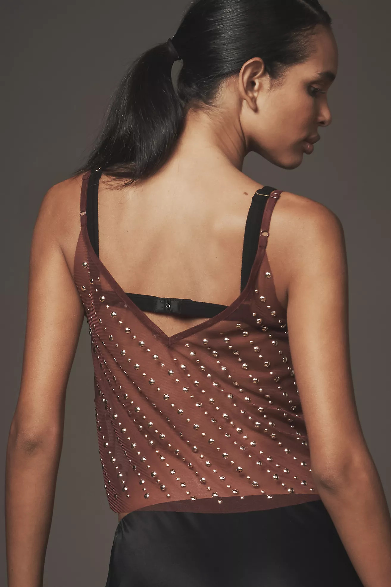 By Anthropologie Studded Sheer Mesh Cami | Anthropologie (US)