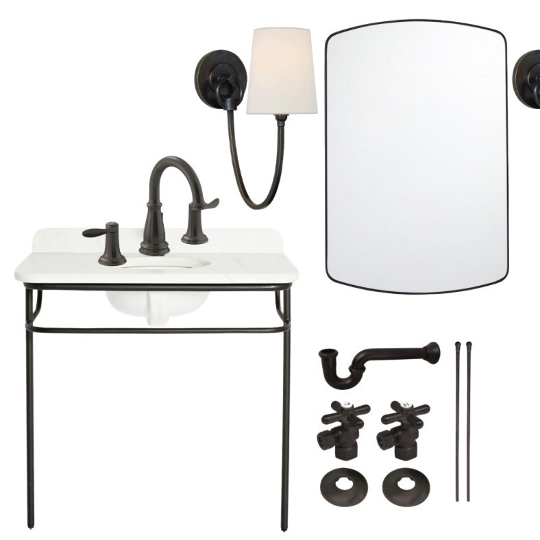 If you’re looking for something simple, timeless, and ready to install — this console sink combo is one of my favorites. The marble top, oil-rubbed bronze details, and clean lines make it feel elevated without being fussy. Perfect for a guest or powder bath.

For faucet and plumbing supply sources — visit the full blog post:
👉 https://www.bienvenueco.com/blog/how-to-choose-the-right-bathroom-vanity-for-your-renovation

#BathroomDesign #ConsoleSink #BathroomVanityIdeas

#LTKFamily #LTKHome #LTKSaleAlert