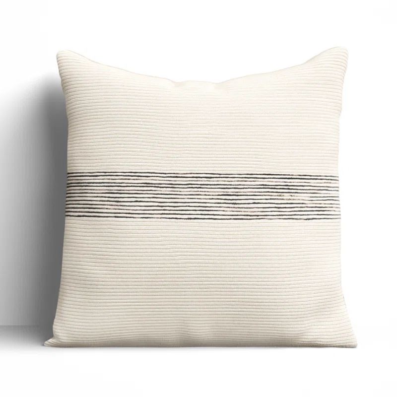 Cason Embroidered Cotton Blend Throw Pillow | Wayfair North America