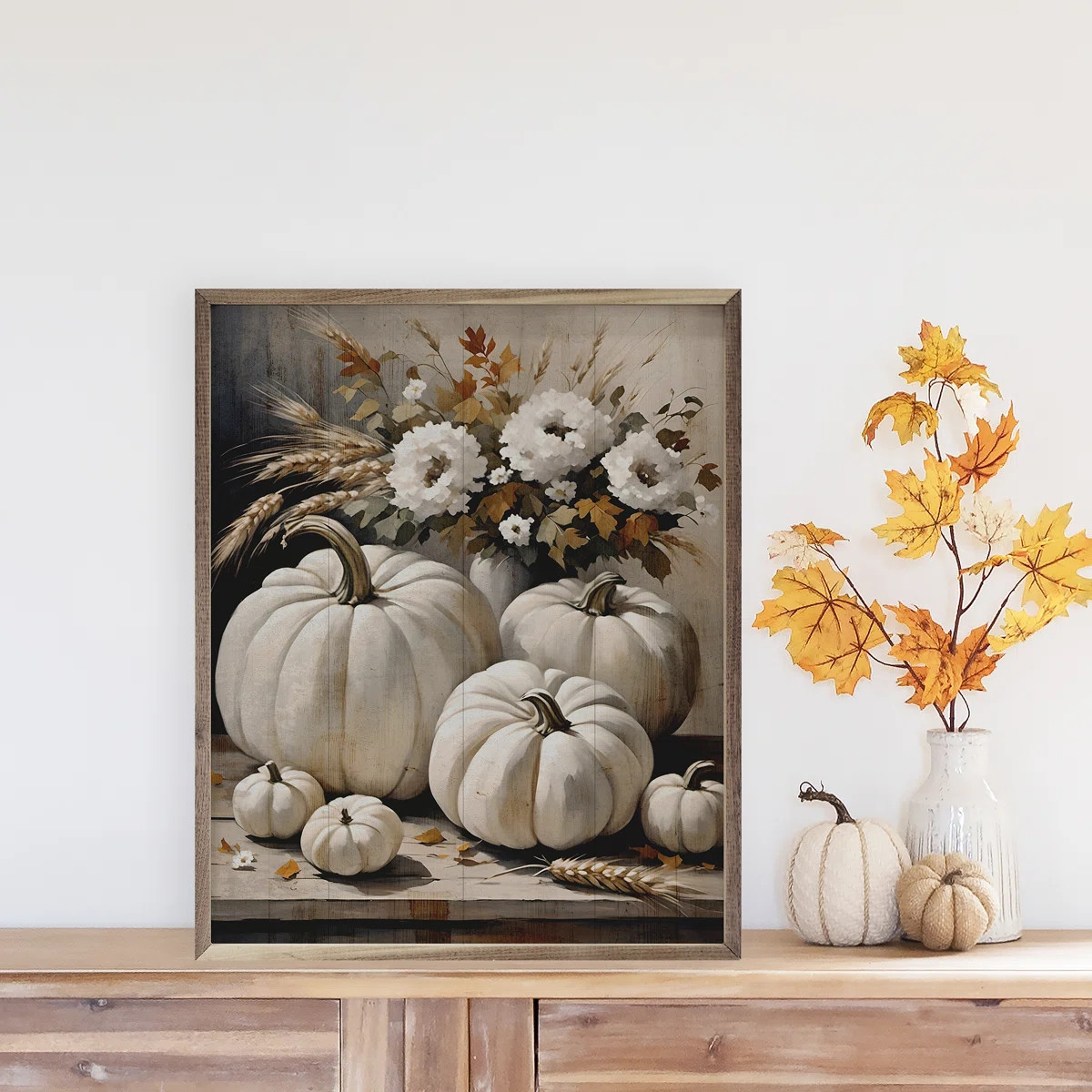 " White Pumpkins On Table " | Wayfair North America