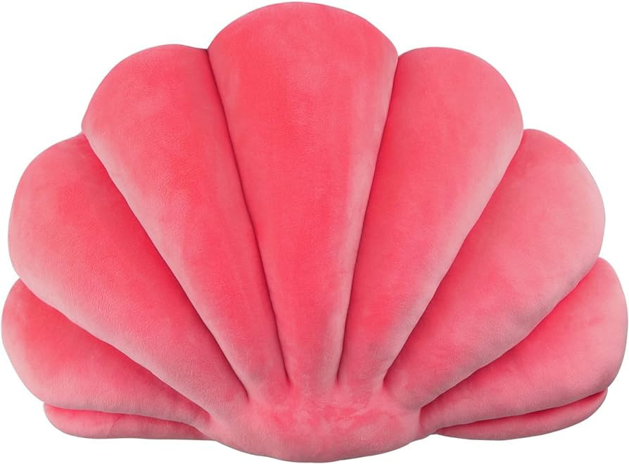 Yi-gog Sea Princess Seashell Decorative Pillow,1 Velvet Throw Pillowcases Sea Ocean Theme Seashel... | Amazon (US)