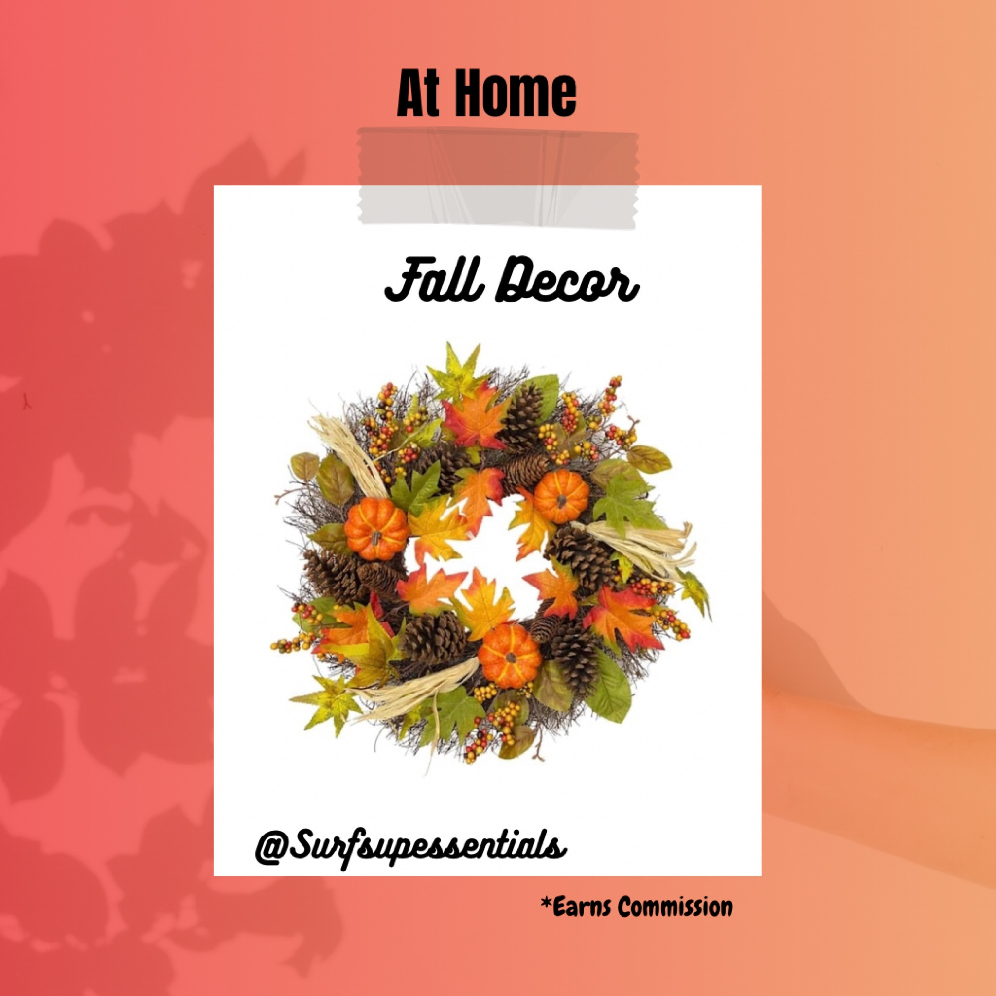 #fallwreath 
🍁 Add the perfect fall vibe to your front entryway with this beautiful wreath 
#entrywaydecor #frontdoor 

#LTKHome #LTKSeasonal