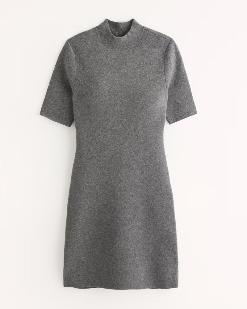Mockneck Mini Sweater Dress | Abercrombie & Fitch (US)