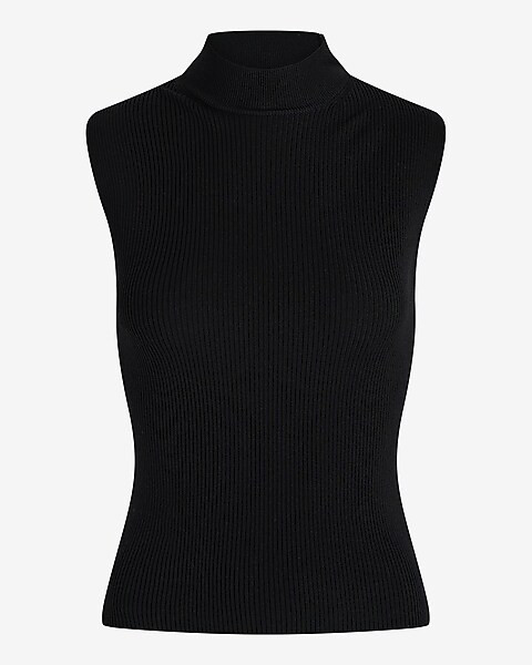 Silky Soft Fitted Mock Neck Sweater Tank | Express