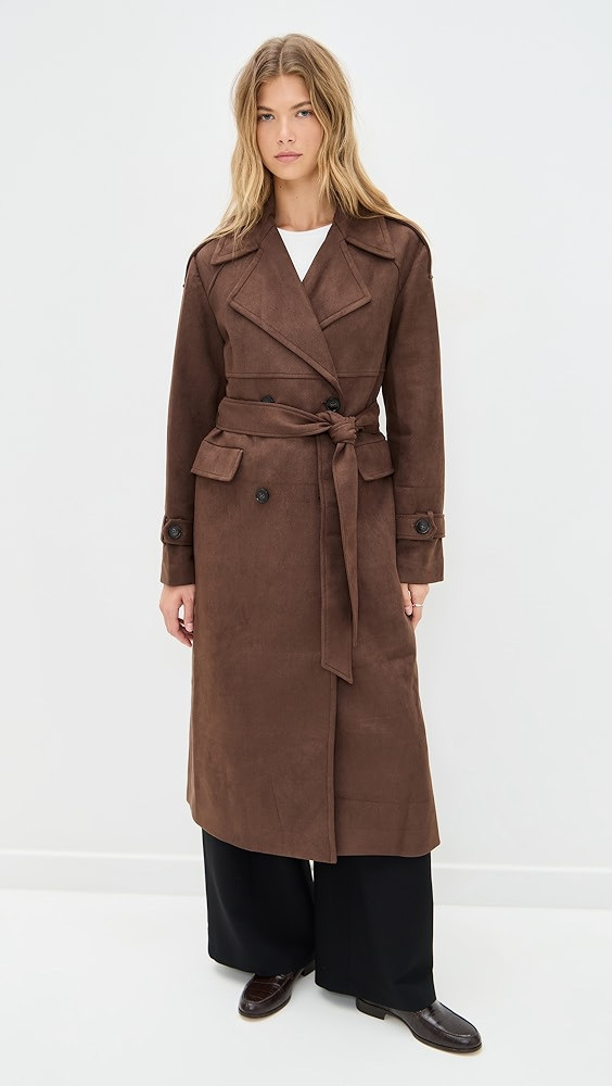 Wallace Faux Suede Coat | Shopbop