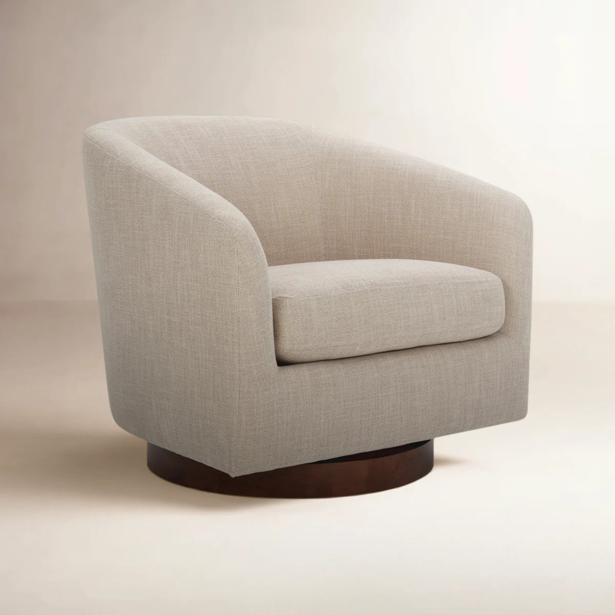 Bennett Upholstered Swivel Barrel Chair | Wayfair North America
