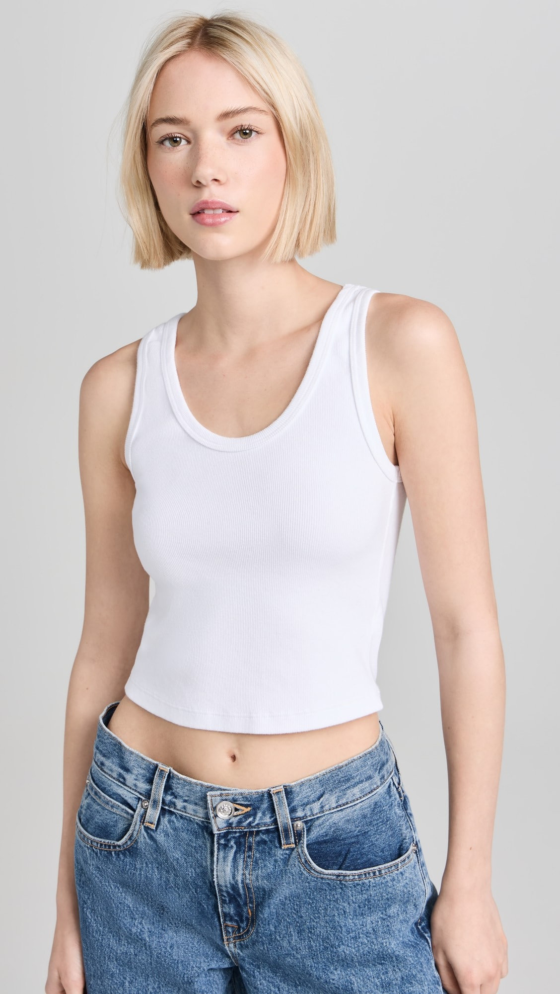 Blondie Structured Rib Bra Friendly Tank | Shopbop