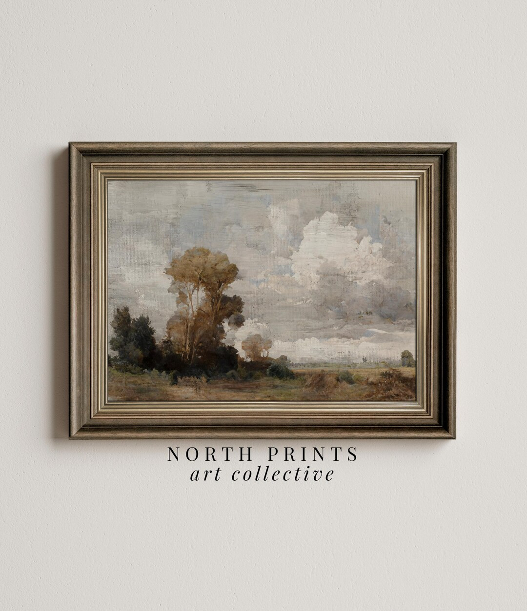 Rustic Landscape Country Farmhouse Painting Warm Tone Print North Prints Downloadable PRINTABLE D... | Etsy (US)