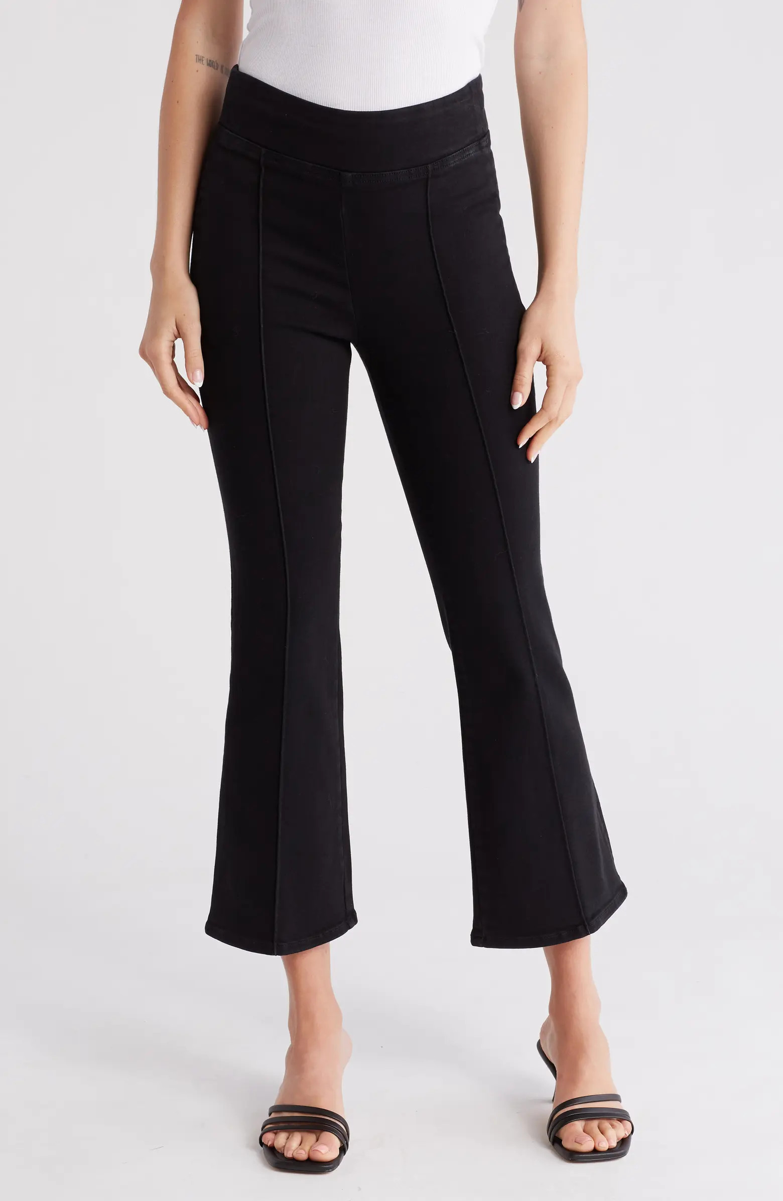Jet Set Pintuck Crop Mini Bootcut Pull-On Jeans | Nordstrom Rack