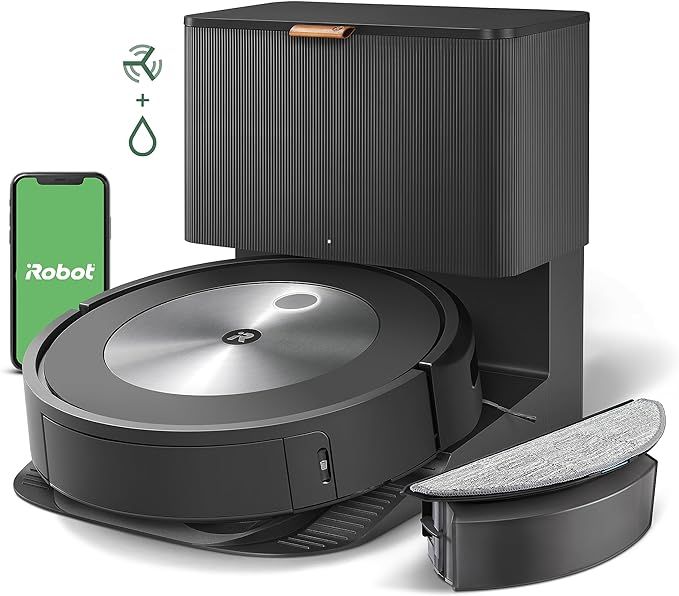 iRobot Roomba Combo j5+ Self-Emptying Robot Vacuum & Mop – Identifies and Avoids Obstacles Like... | Amazon (US)
