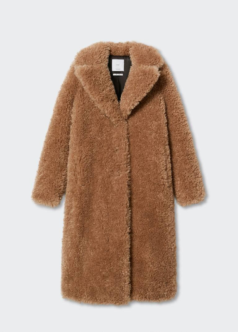 Fur bouclé coat | MANGO (US)