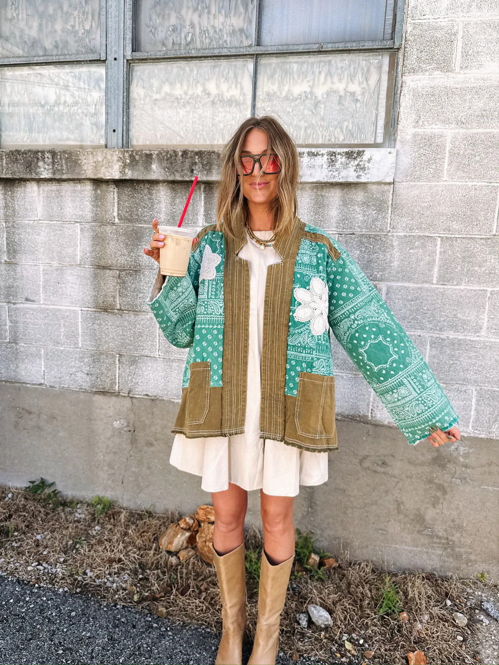 jade bandana jacket | Etta+East