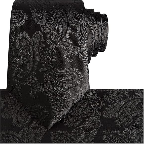 KissTies Mens Paisley Tie And Pocket Square Necktie Sets | Amazon (US)