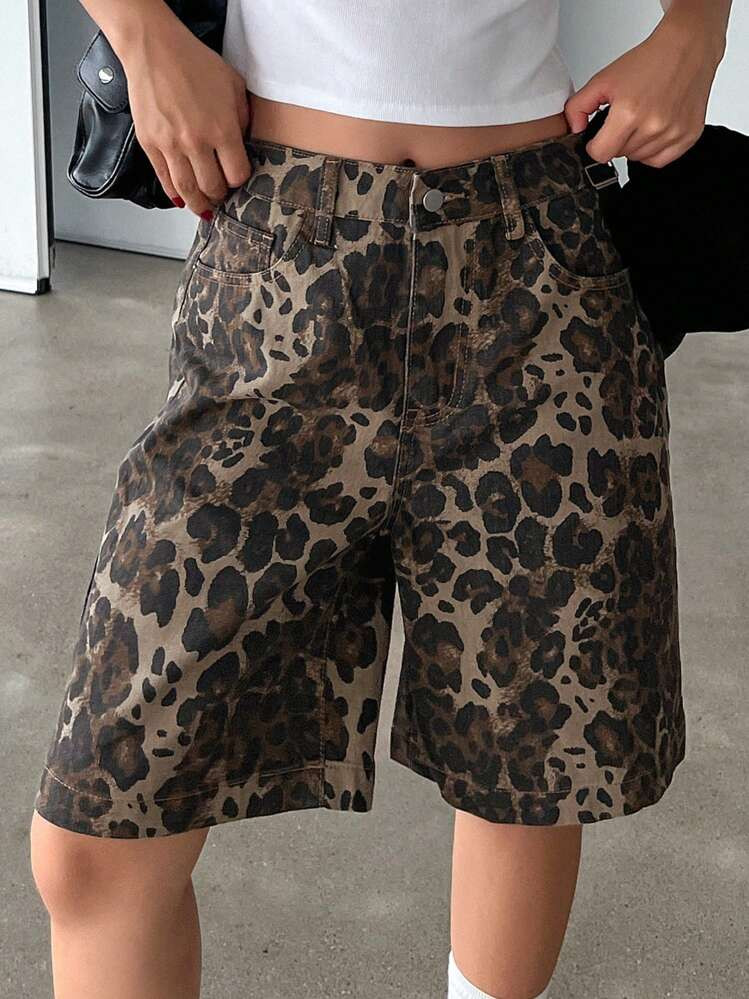 Leopard Jorts | SHEIN