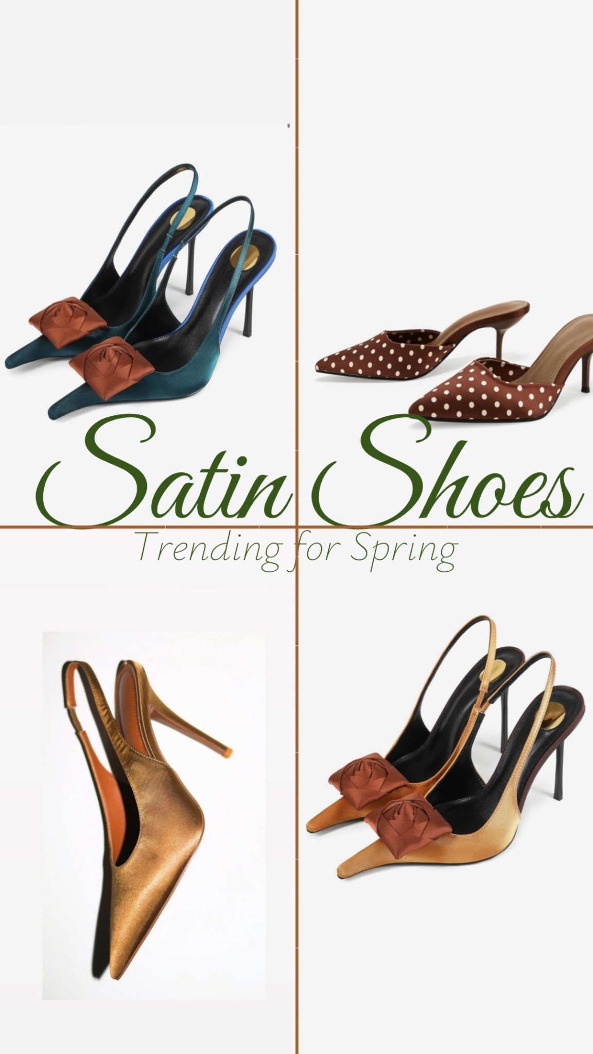 Part 2: Satin shoes are having their moment again and honestly it feels right. Soft shine, effortless elegance, and just enough nostalgia to make every outfit feel a little more elevated. This spring and summer, they are everywhere and they are not sticking around for long.

If you have been thinking about adding a pair to your wardrobe, this is your sign. I rounded up the ones I am loving right now, from timeless neutrals to statement colors that instantly pull a look together.

Tap through to grab your favorite before they sell out. Trust me, these are the kind of shoes you will keep reaching for all season.


#LTKOver40 #LTKootd #LTKSeasonal