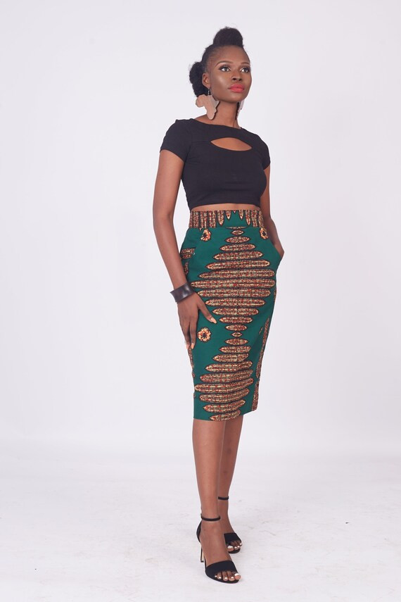 African Pencil Skirt / Ankara Skirt / African Skirt for Women | Etsy | Etsy (US)
