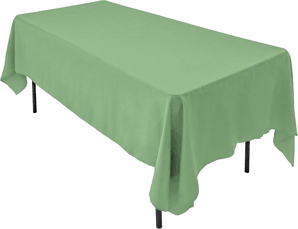 AK TRADING CO. 60 x 102-Inch Rectangular Polyester Tablecloth - Sage | Amazon (US)