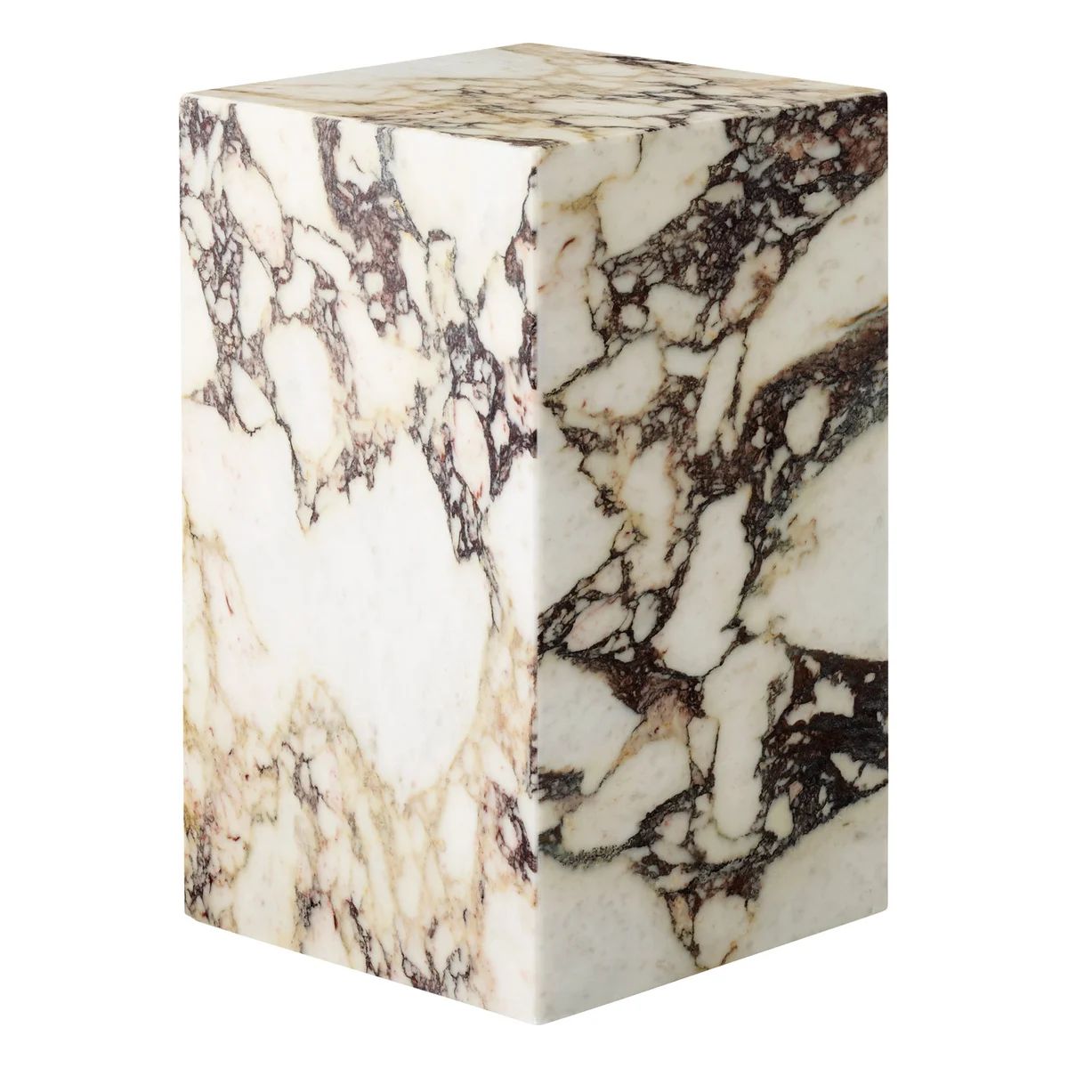 Plinth table, high, Calacatta Viola marble | Finnish Design Shop (FI)