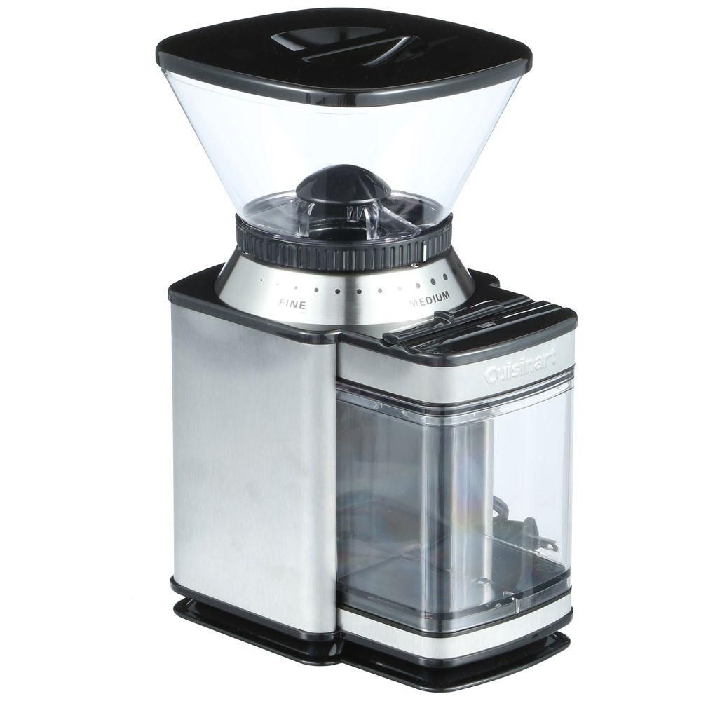 Cuisinart Supreme Grind 8 oz. Stainless Steel Burr Coffee Grinder with Adjustable Settings, Silver | The Home Depot