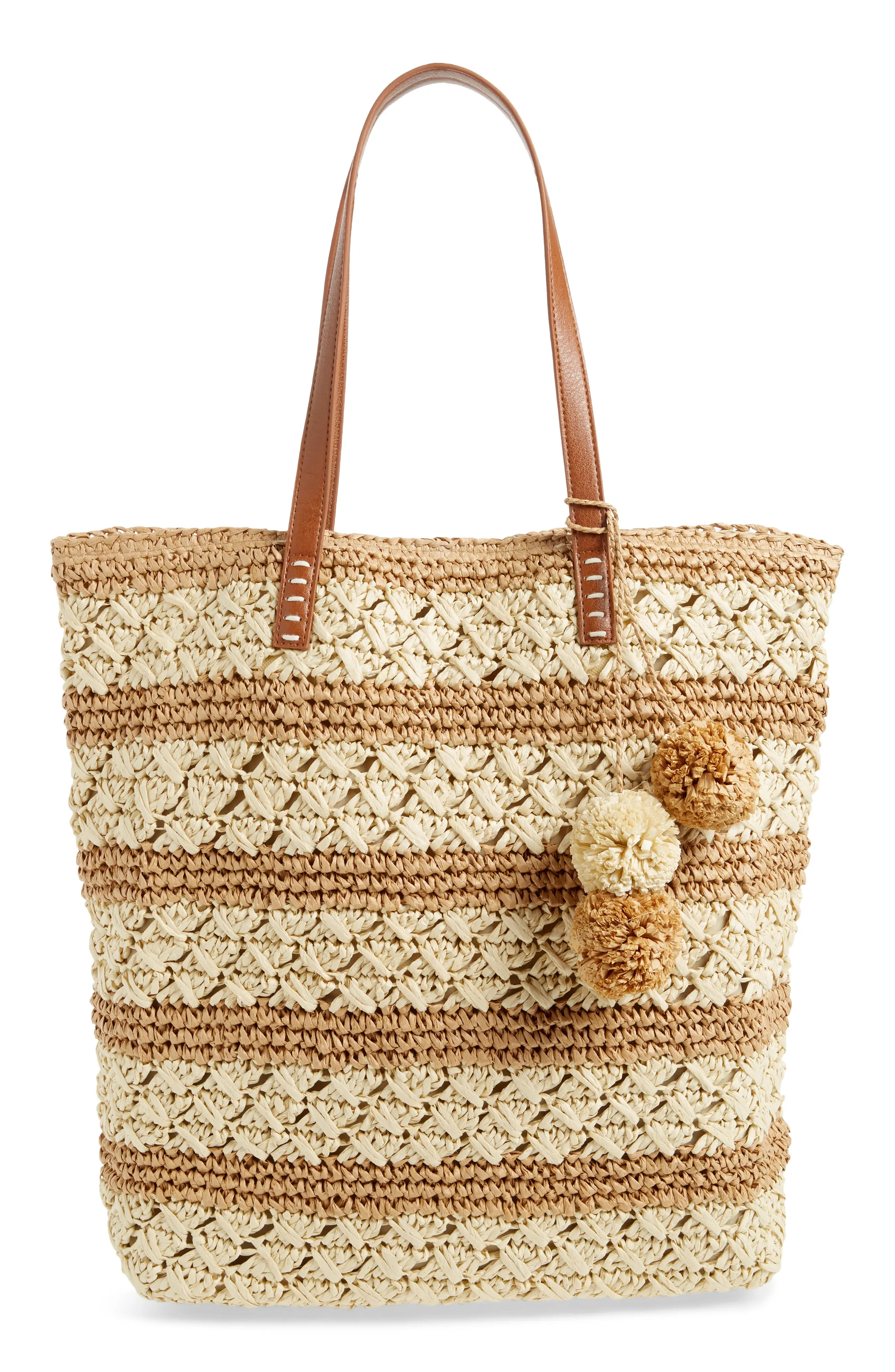 Nordstrom Celeste Straw Tote - Brown | Nordstrom