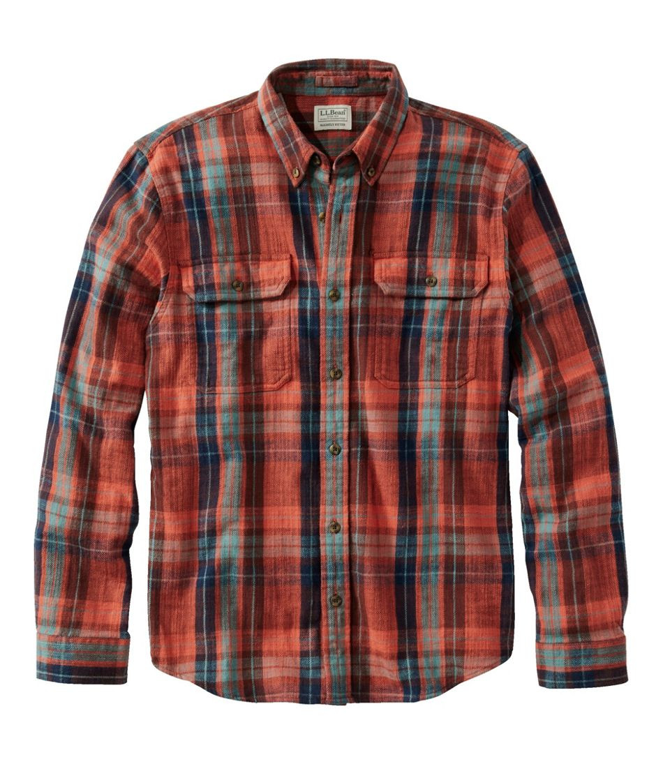 Men's 1912 Field Flannel Shirt, Slightly Fitted Untucked Fit, Plaid | Casual Button-Down Shirts a... | L.L. Bean