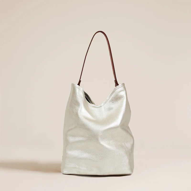 Micro Jane - Slouch Bag - Leather Platinum | Parker Thatch