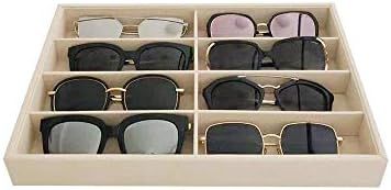 Large Beige Premium Quality Velvet Glasses Box Tray Stackable Practical Trade Show Home Use Jewel... | Amazon (US)