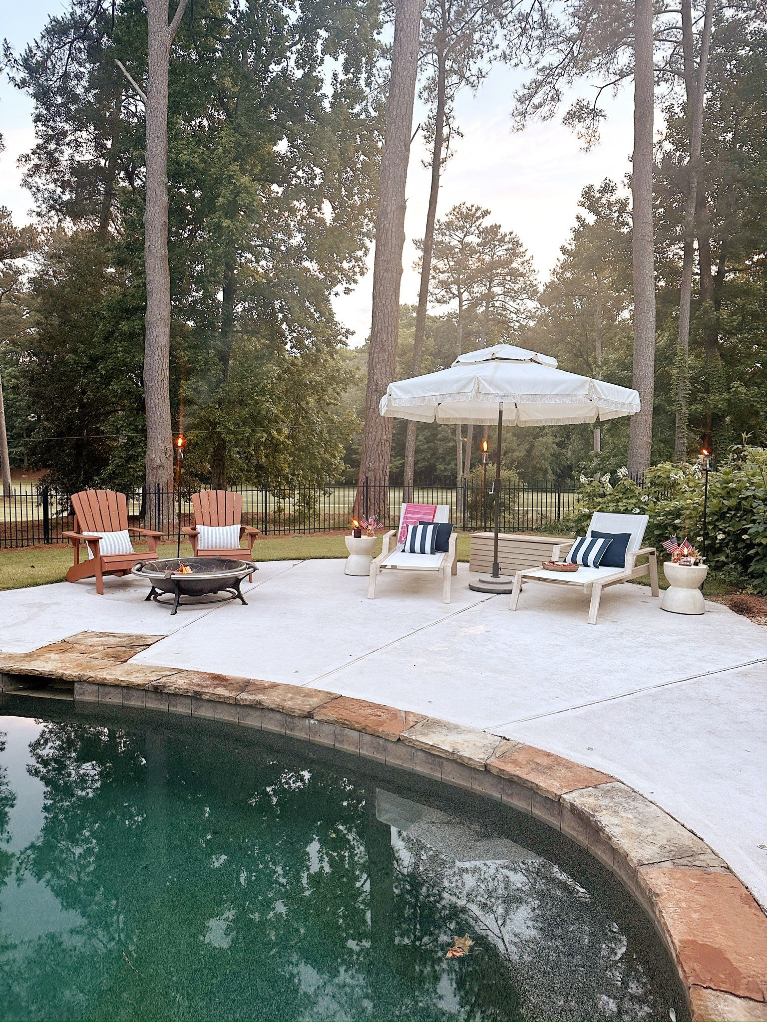 Outdoor living, Memorial Day, pool, pool chairs 
#porcheandco

#LTKSeasonal #LTKHome #LTKSummerEdit