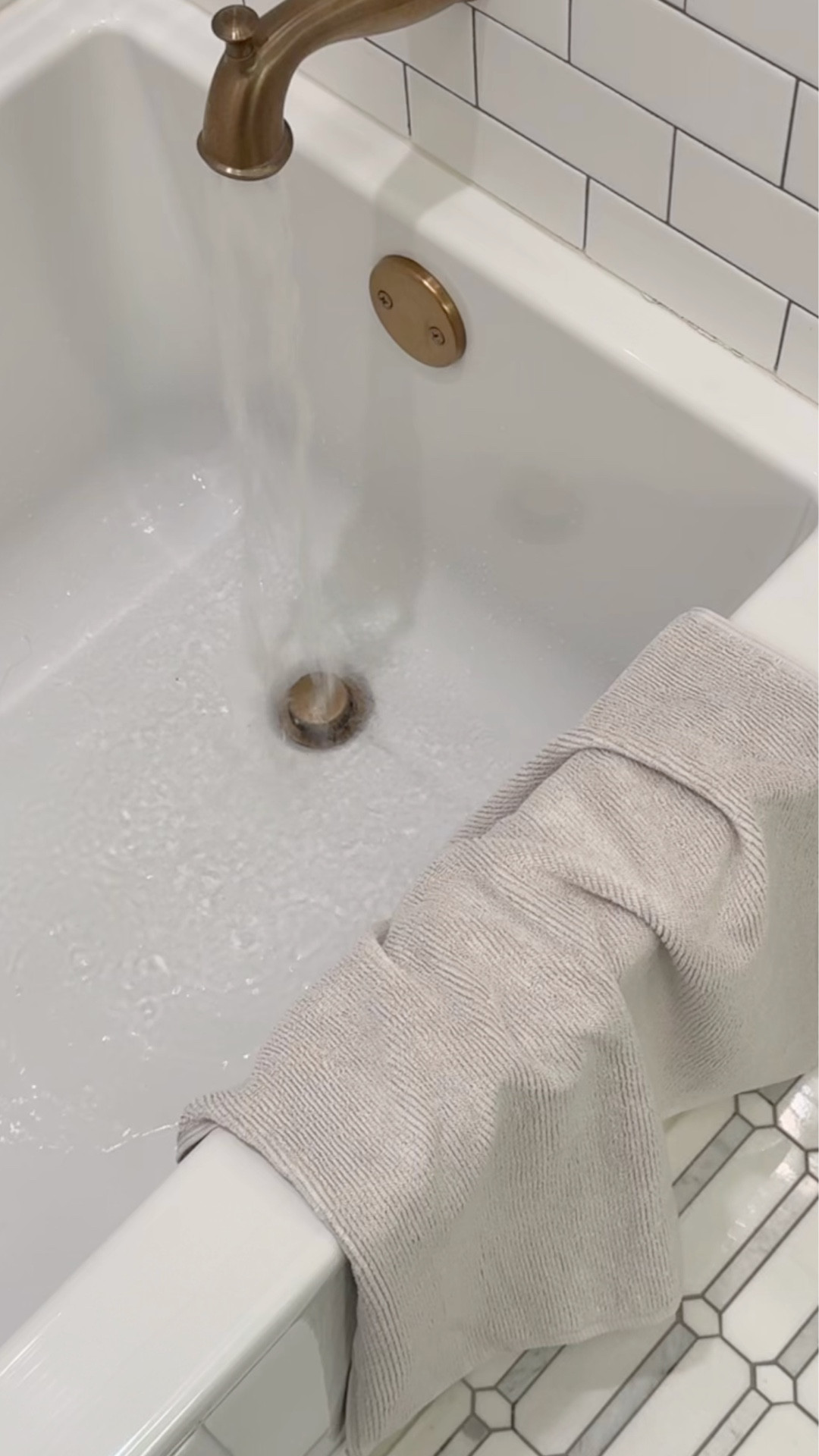 I bought these bath towels for our primary bathroom renovation… now if we could just get the space finished! They’re my favorite though. ￼

#LTKselfcare #LTKHome