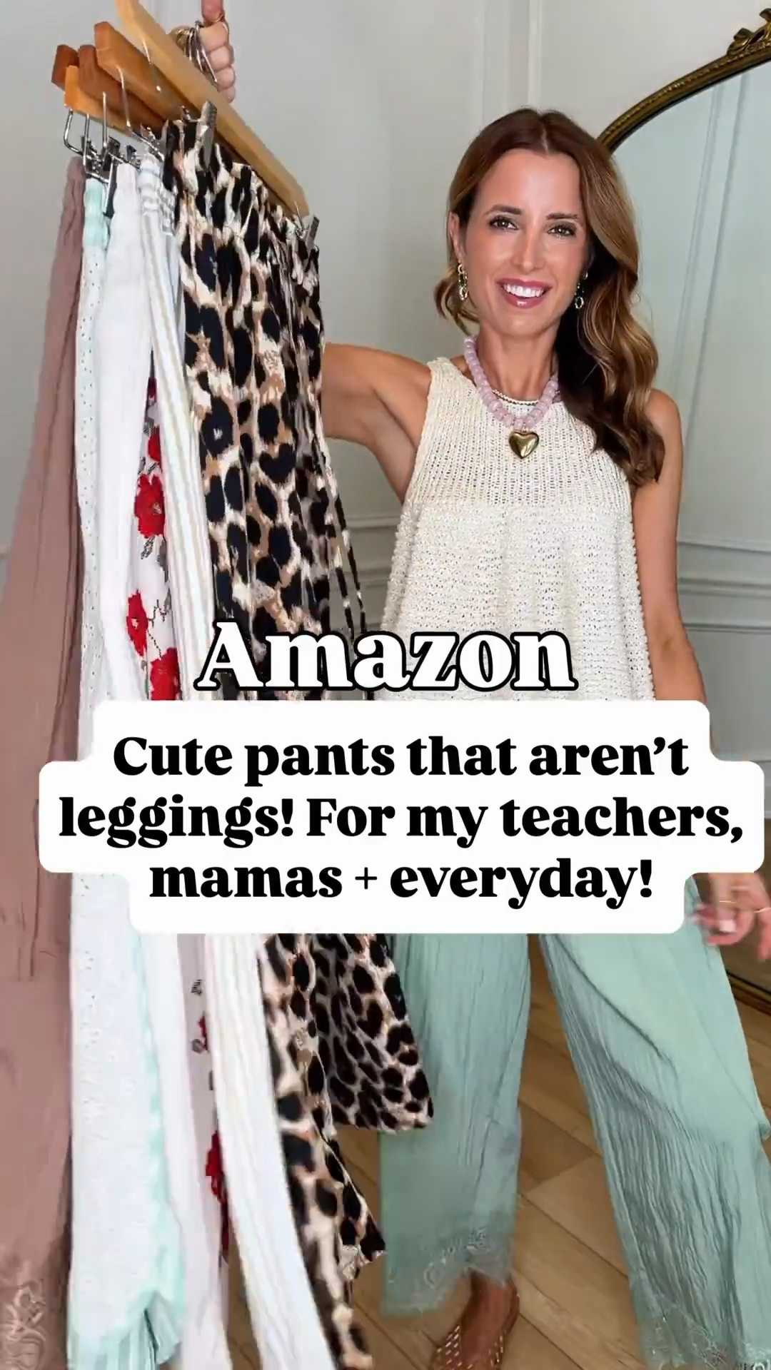 Cute Amazon pants that aren’t leggings! Wide leg pants. Wearing smallest size in each. Summer outfit. Vacation outfit. Mom outfit. Every day outfit. Teacher outfits. Business casual. Leopard pants. Striped pants. Beach pants. XS in bodysuit and smallest size in tops. Jelly ballet flats run a smidge big. I’m a 6.5 and did a 6 in these. Woven ballet flats are TTS.

#LTKootd #LTKPetite #LTKTravel #LTKootd #LTKWorkwear #LTKTravel