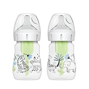 Dr. Brown’s Natural Flow® Anti-Colic Options+™ Wide-Neck Baby Bottle Designer Edition Bottle... | Amazon (US)