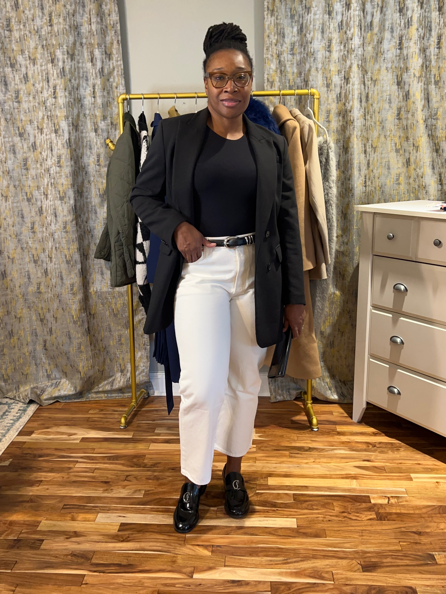 White denim in winter 

#LTKStyleTip #LTKMidsize #LTKSeasonal