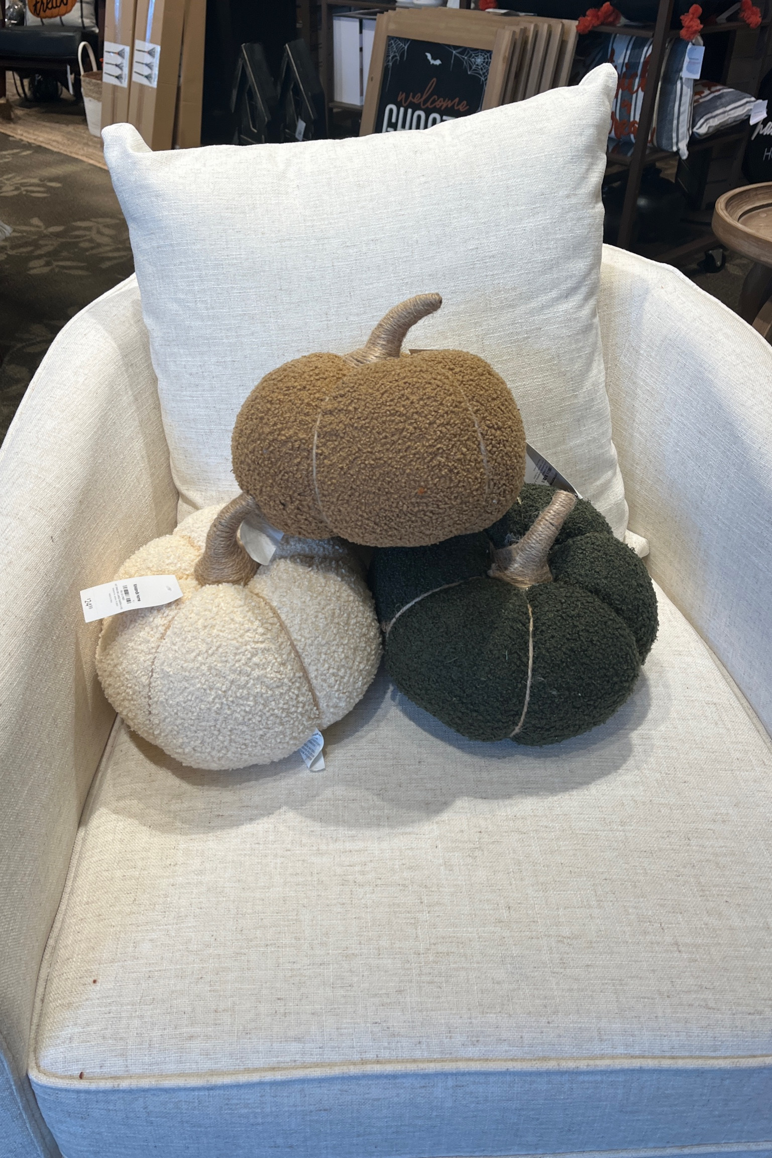 Kirkland’s Sherpa Pumpkin Pillows. Perfect affordable alternative to the Pottery Barn Pumpkin Pillows! #falldecor #falldecorating #kirklands #potterybarndupe #pumpkinpillows 

#LTKSeasonal #LTKSale #LTKfindsunder50