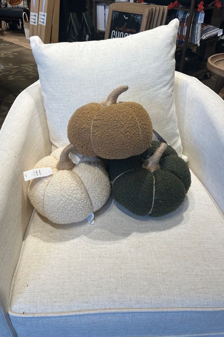 Kirkland’s Sherpa Pumpkin Pillows. Perfect affordable alternative to the Pottery Barn Pumpkin Pillows! #falldecor #falldecorating #kirklands #potterybarndupe #pumpkinpillows 

#LTKSeasonal #LTKSale #LTKfindsunder50