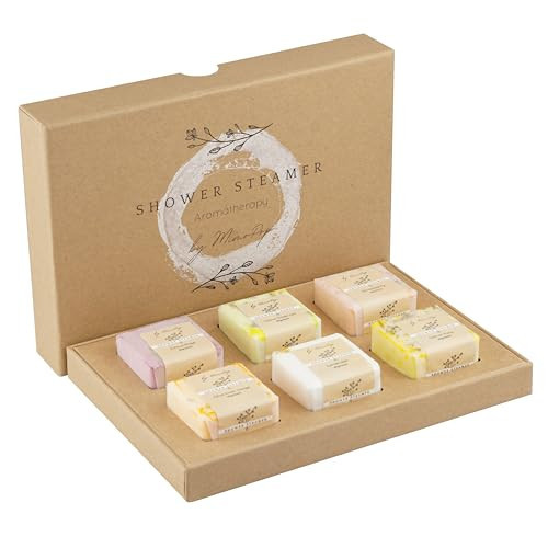 MimoPop Premium Organic Shower Steamer- Shower Steamers Aromatherapy Essential Oil Infused, 6 Cubes Body Restore Shower Steamers Spa Gifts for Women, Shower Bombs | Amazon (US)