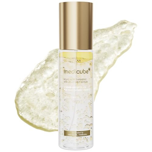 medicube Jelly Mist Serum with Kojic Acid Turmeric | 2-in-1 Daily Facial Spray and Serum | With Vitamin C, Turmeric, Panthenol for Hydrating, Calming Care | Lightweight, Refreshing Mist | 3.38 fl.oz | Amazon (US)