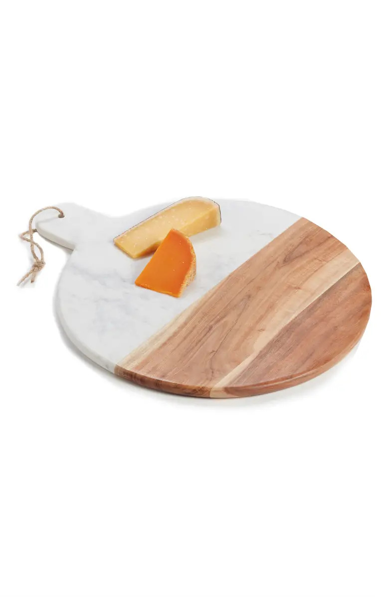 Nordstrom at Home Round Marble & Acacia Wood Serving Board | Nordstrom | Nordstrom