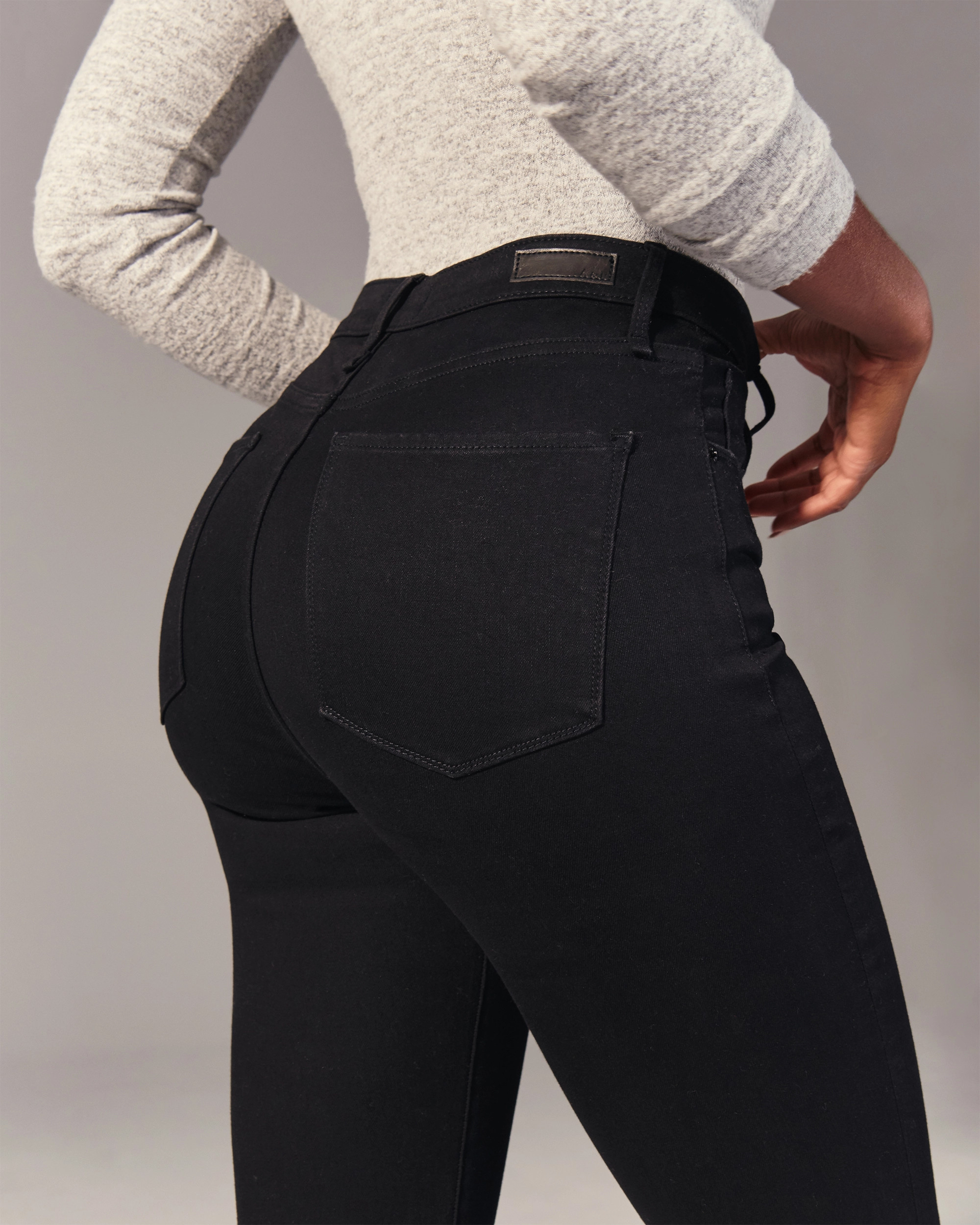 Curve Love High Rise Super Skinny Jeans | Abercrombie & Fitch (US)