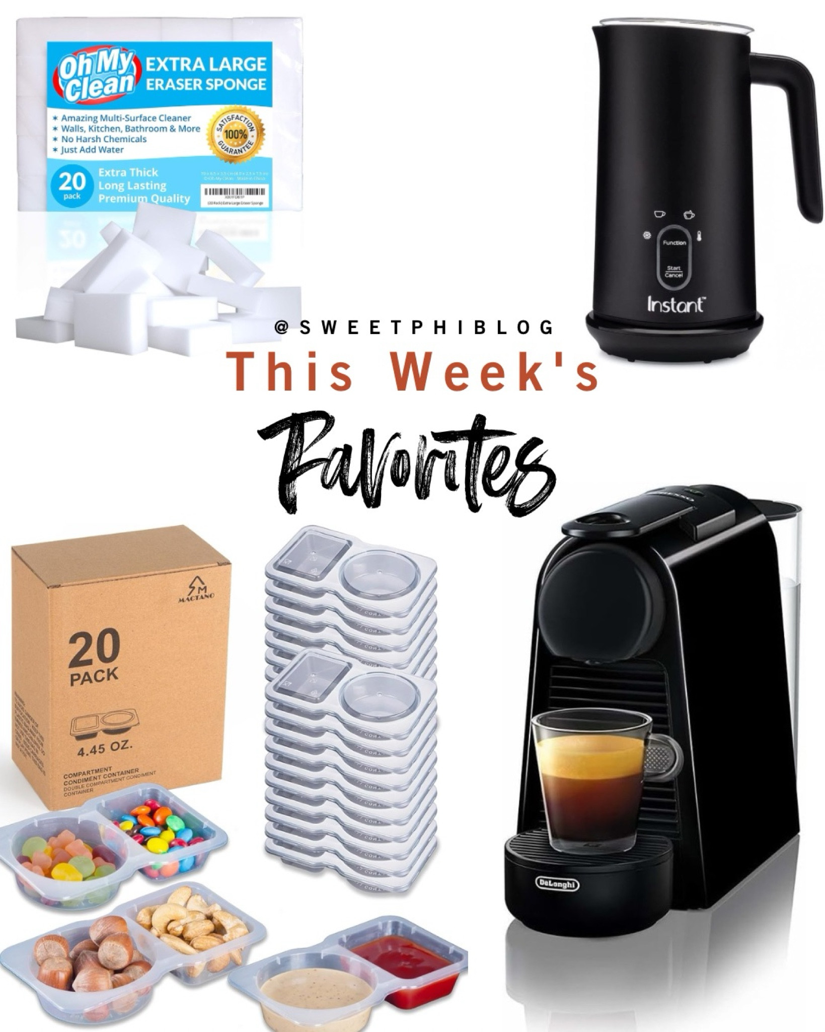 This weeks fave-including a nespresso machine to make the best coffee at home, ever!!