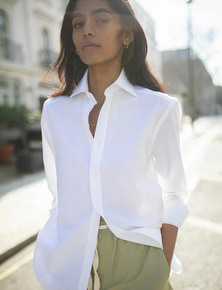 The Boyfriend: Weave, White | With Nothing Underneath