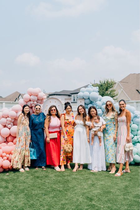 Dresses my friends wore to our gender reveal 